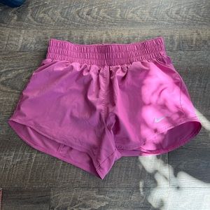 Pink Nike dry fit running short, size Small